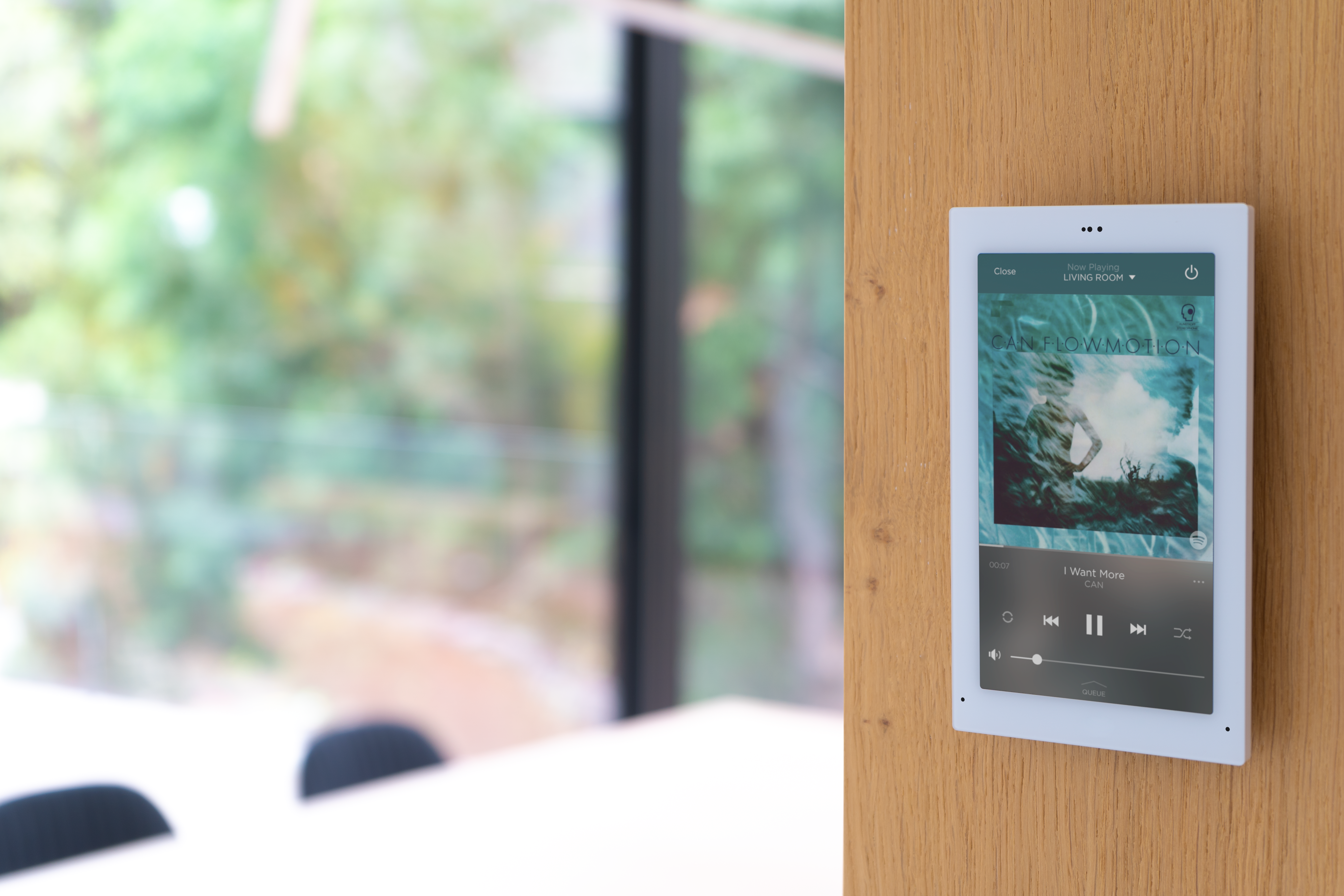 Touch panel on wall_NowPlaying Touch panel on wall_NowPlaying
